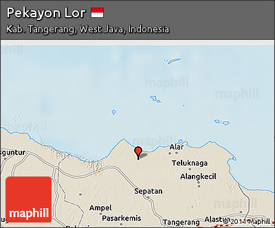 Shaded Relief 3D Map of Pekayon Lor