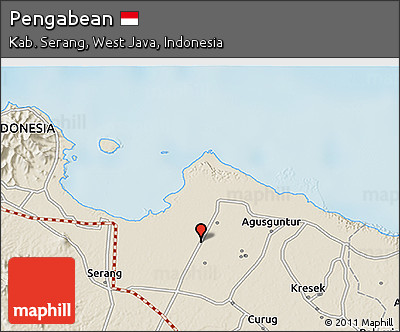 Shaded Relief 3D Map of Pengabean