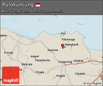 Shaded Relief 3D Map of Pulokuncung