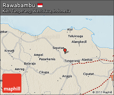 Shaded Relief 3D Map of Rawabambu
