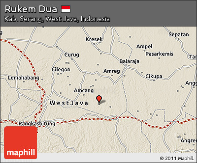 Shaded Relief 3D Map of Rukem Dua