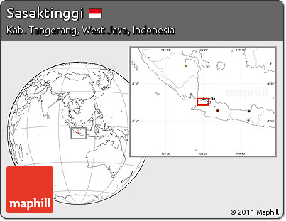 Blank Location Map of Sasaktinggi
