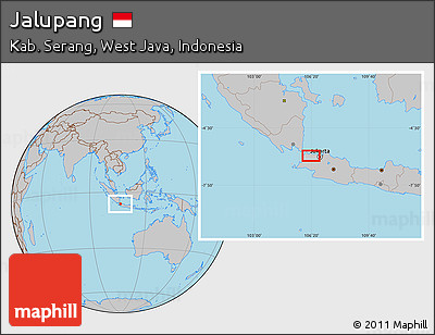 Gray Location Map of Jalupang