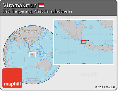 Gray Location Map of Viramakmur