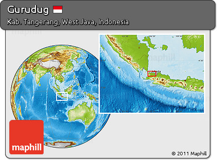 Physical Location Map of Gurudug