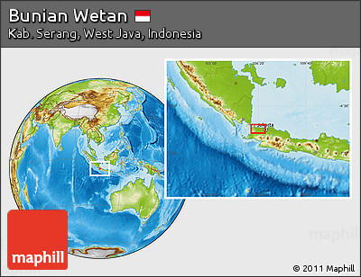 Physical Location Map of Bunian Wetan