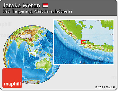 Physical Location Map of Jatake Wetan