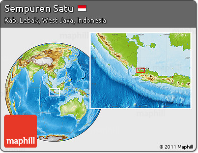 Physical Location Map of Sempuren Satu