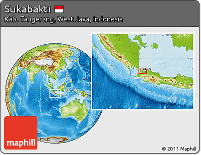 Physical Location Map of Sukabakti