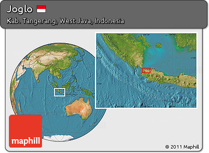 Satellite Location Map of Joglo
