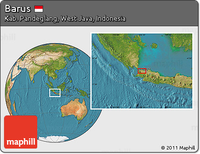 Satellite Location Map of Barus