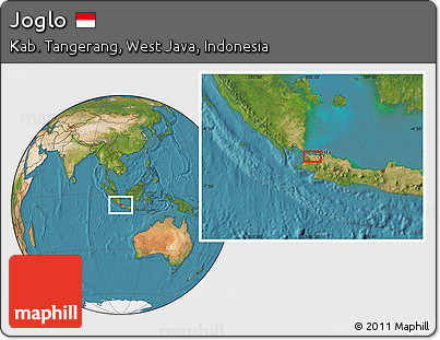Satellite Location Map of Joglo