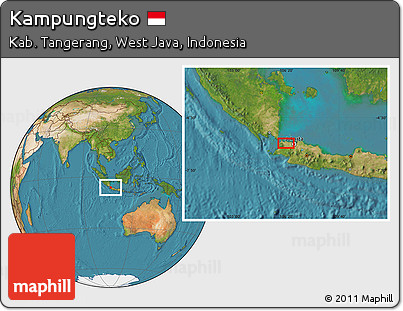 Satellite Location Map of Kampungteko