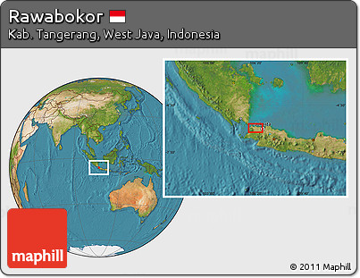 Satellite Location Map of Rawabokor