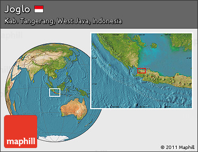 Satellite Location Map of Joglo