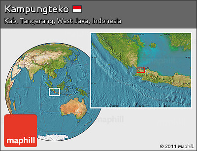 Satellite Location Map of Kampungteko
