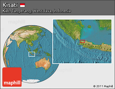 Satellite Location Map of Kisati