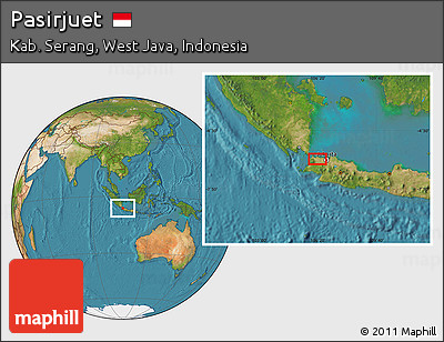 Satellite Location Map of Pasirjuet