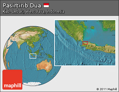 Satellite Location Map of Pasirtirib Dua