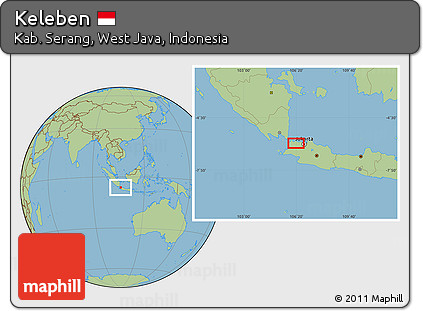Savanna Style Location Map of Keleben