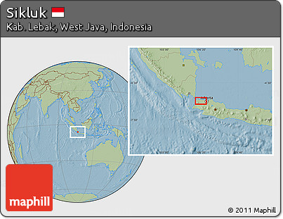 Savanna Style Location Map of Sikluk, hill shading