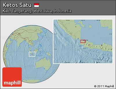 Savanna Style Location Map of Ketos Satu, hill shading