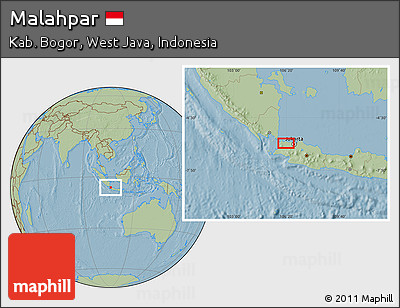 Savanna Style Location Map of Malahpar, hill shading