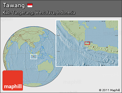 Savanna Style Location Map of Tawang, hill shading