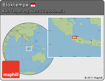 Savanna Style Location Map of Bloktempe