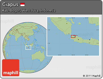 Savanna Style Location Map of Ciapus