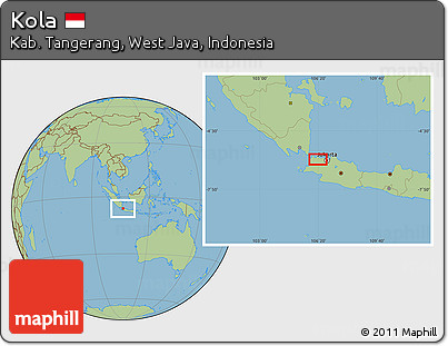 Savanna Style Location Map of Kola
