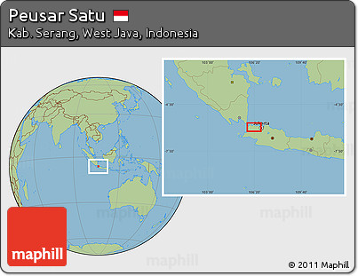 Savanna Style Location Map of Peusar Satu