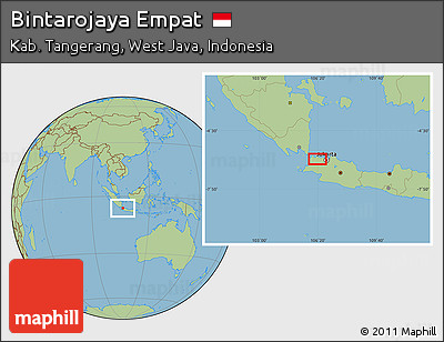 Savanna Style Location Map of Bintarojaya Empat