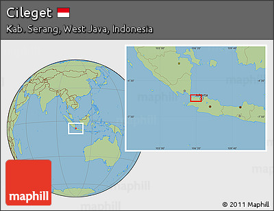 Savanna Style Location Map of Cileget