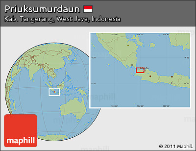 Savanna Style Location Map of Priuksumurdaun