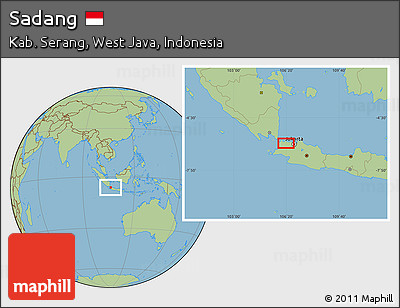 Savanna Style Location Map of Sadang
