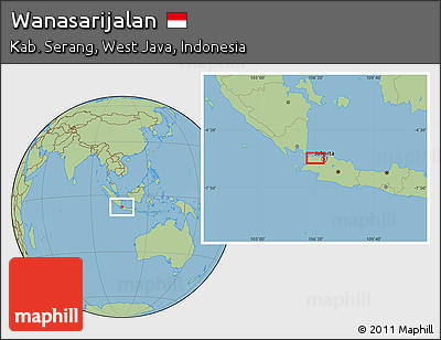Savanna Style Location Map of Wanasarijalan