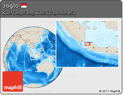 Shaded Relief Location Map of Joglo