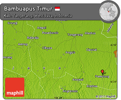 Physical Map of Bambuapus Timur