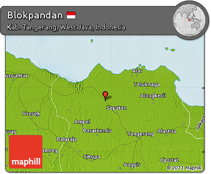 Physical Map of Blokpandan