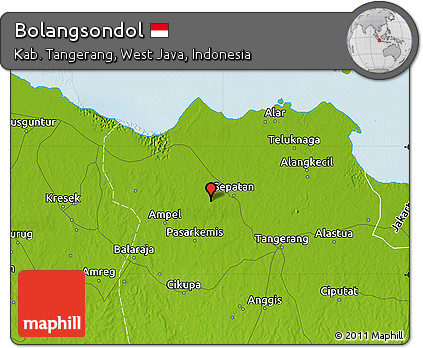 Physical Map of Bolangsondol