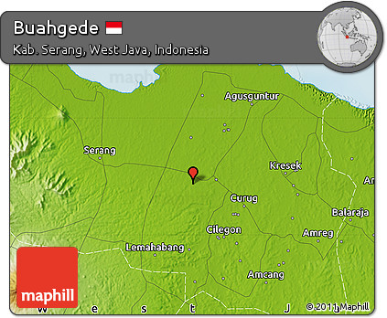 Physical Map of Buahgede