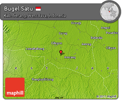 Physical Map of Bugel Satu