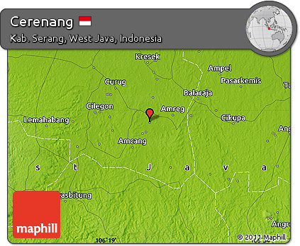 Physical Map of Cerenang