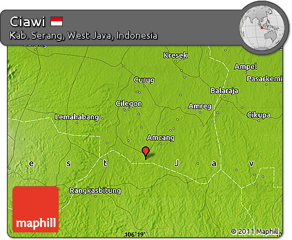 Physical Map of Ciawi