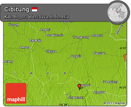 Physical Map of Cibitung