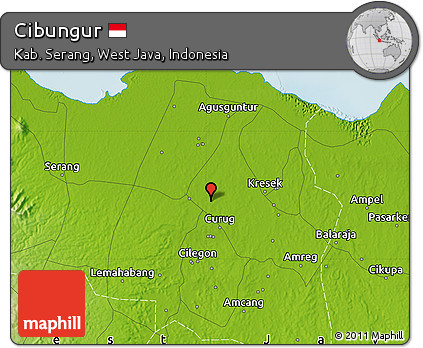 Physical Map of Cibungur