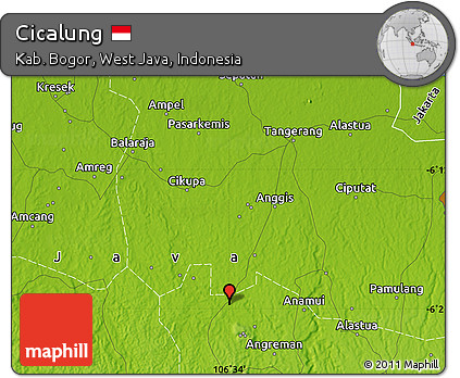 Physical Map of Cicalung