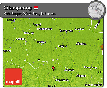 Physical Map of Cilampeong