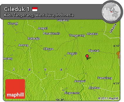 Physical Map of Cileduk 1